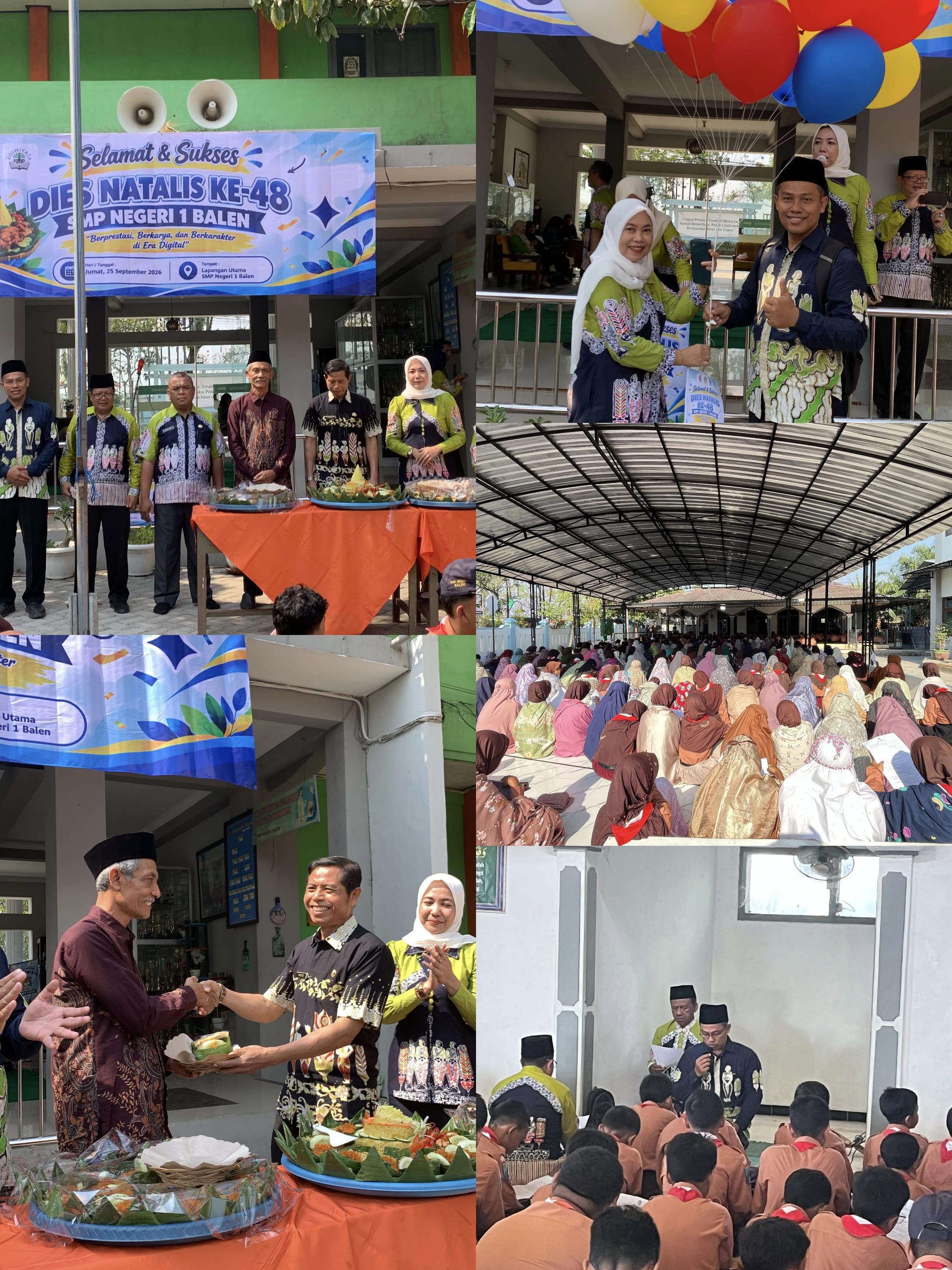 Dies Natalis ke-48 SMPN 1 Balen: Merayakan Usia, Menguatkan Kebersamaan.